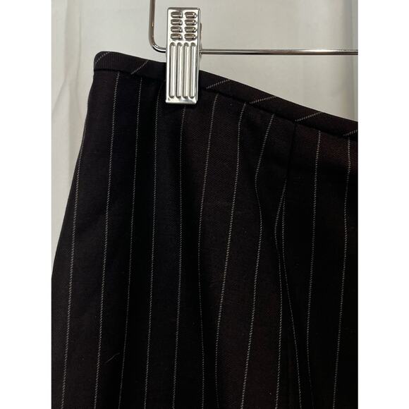 MARIA PINTO Size 16 Two Piece Suit Jacket Straight Skirt Pinstripe Kona Brown - Picture 13 of 16